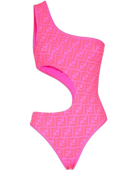 pink fendi bathing suit|fendi lycra swimsuit.